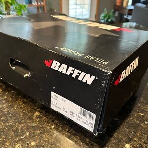 Baffin Black Boot Shoe Box with Red Logo